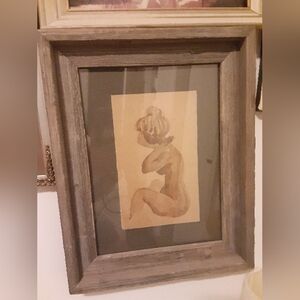 Circa 1920's drawing on cardboard imported from Czecholsovokia.